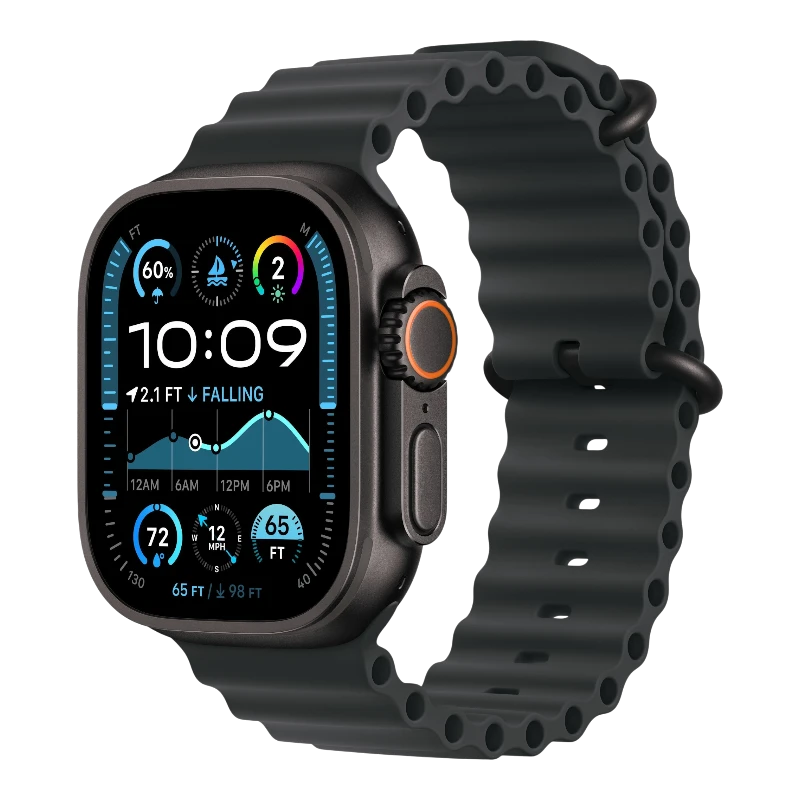 Apple Watch Ultra 2 49mm Black Titanium Case with Ocean Black