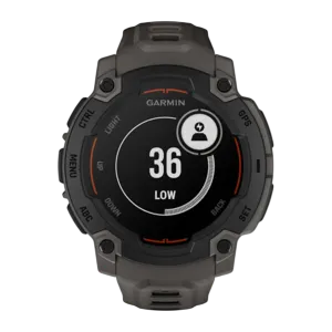 Спортивные часы Garmin Instinct E, 45 мм, силиконовый ремешок угольного цвета