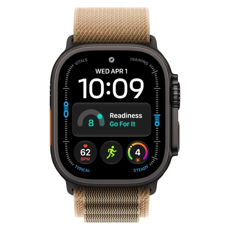 Apple Watch Ultra 4 49mm Black Titanium Case with Alpine Desert